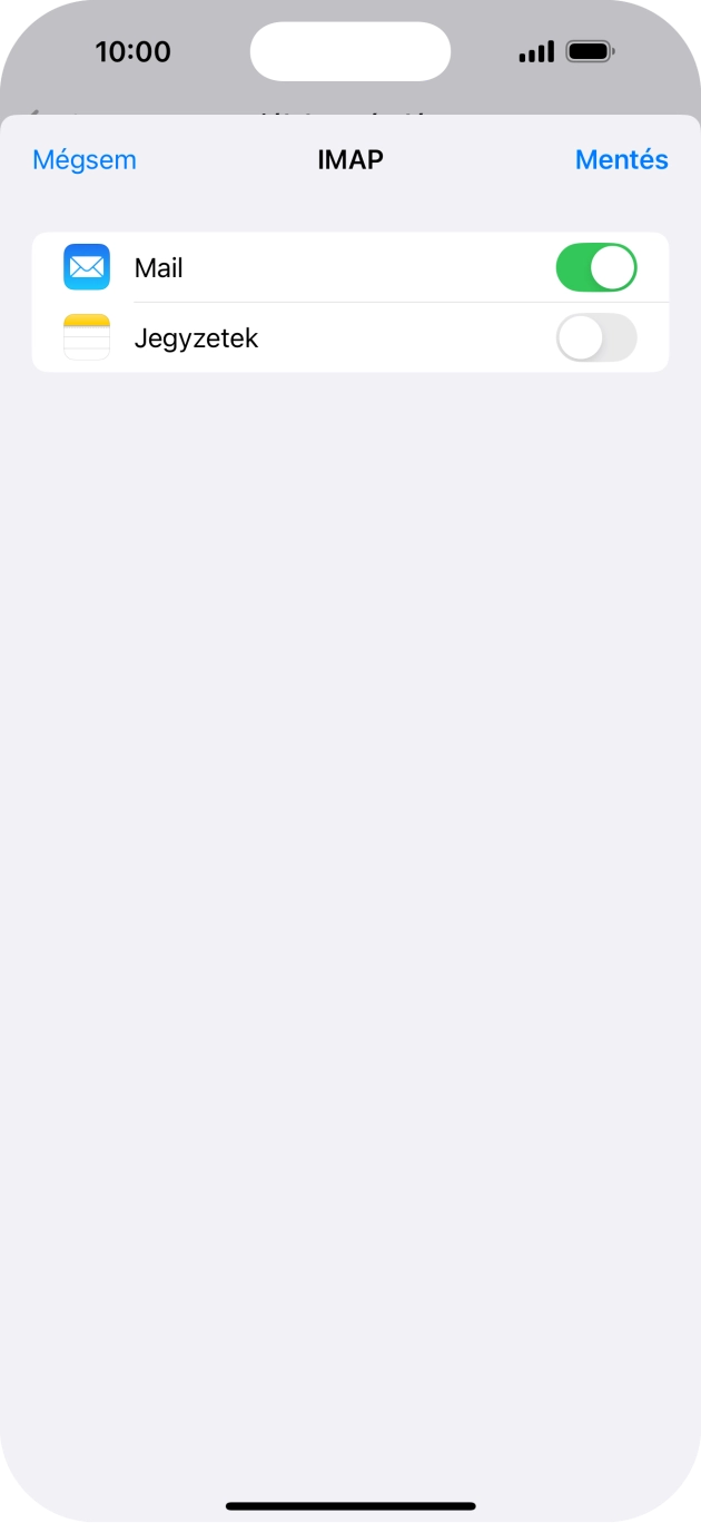 Válaszd a Mentés lehetőséget. Beállította a rendszer az e-mail-fiókodat. Amennyiben további beállításokat kívánsz alkalmazni a bejövő és kimenő szerverhez, az alábbi lépésekkel folytasd.