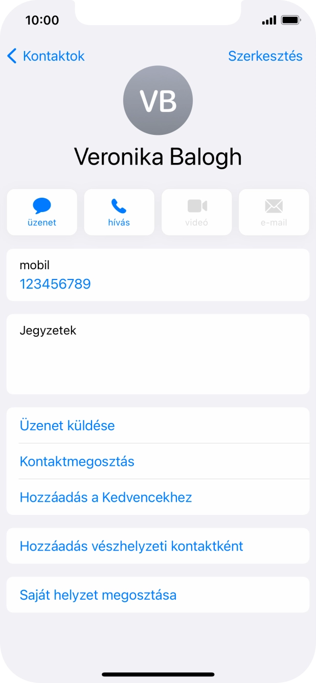 Húzd az ujjad felfelé a kijelző aljáról, hogy visszatérj a kezdőképernyőhöz.