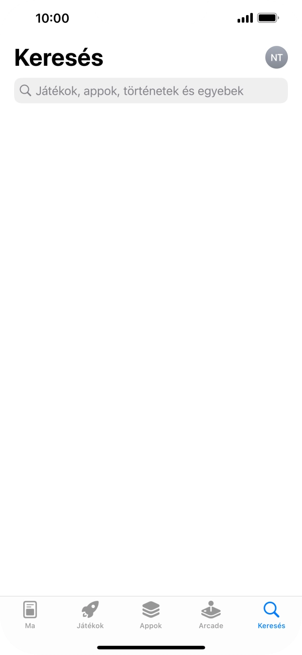 Kattints a keresés mezőre, és írd be a keresett alkalmazás nevét vagy tárgykörét. Kattints a keresés mezőre, és írd be a keresett alkalmazás nevét vagy tárgykörét.