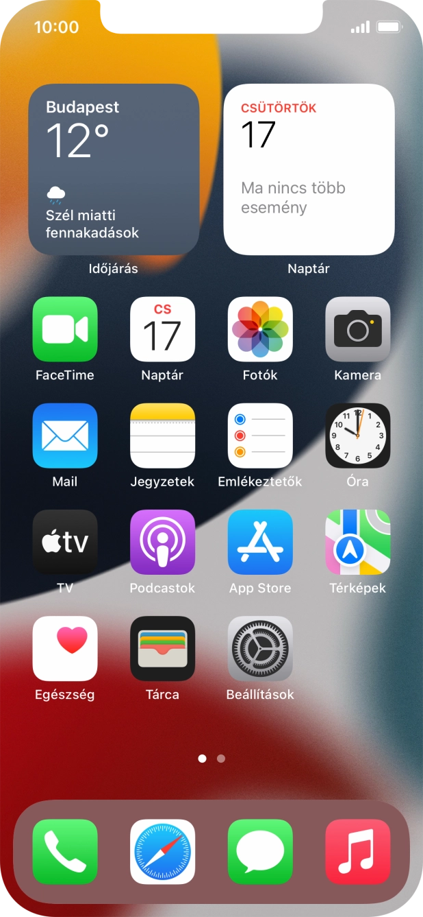 Válaszd a Beállítások lehetőséget. Válaszd a Beállítások lehetőséget.