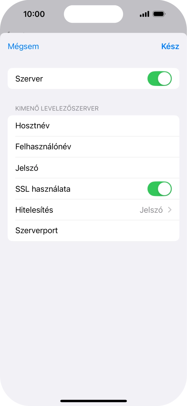 Válaszd a Hitelesítés lehetőséget.