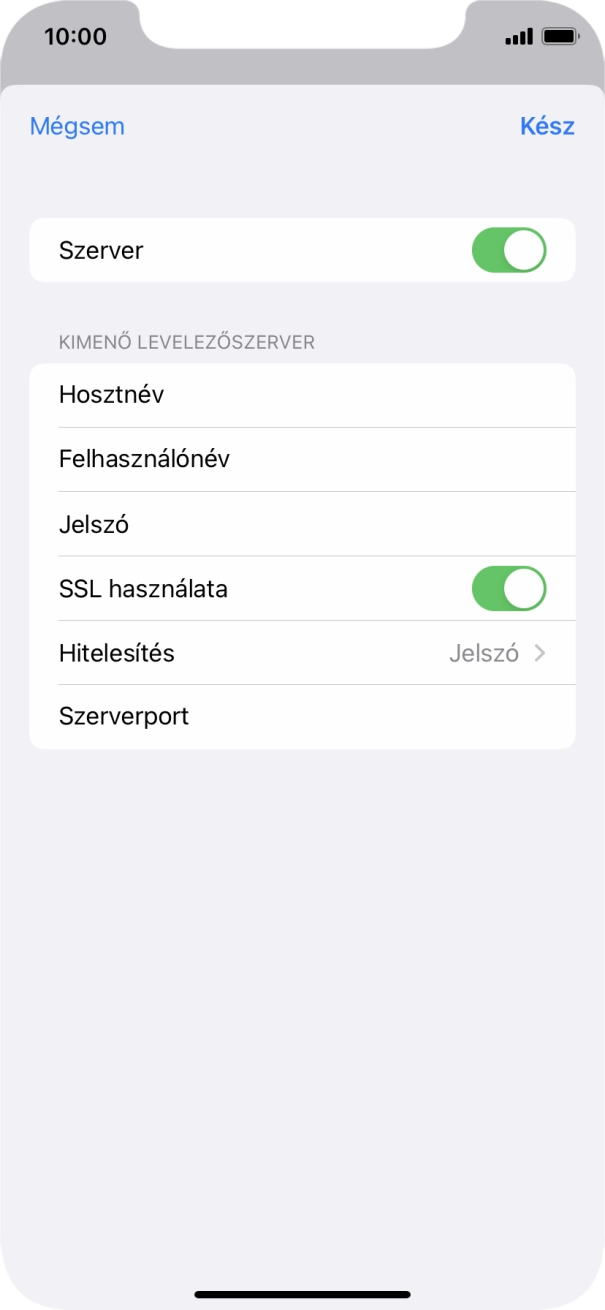 Kattints az „SSL használata” melletti csúszkára a funkció kikapcsolásához.