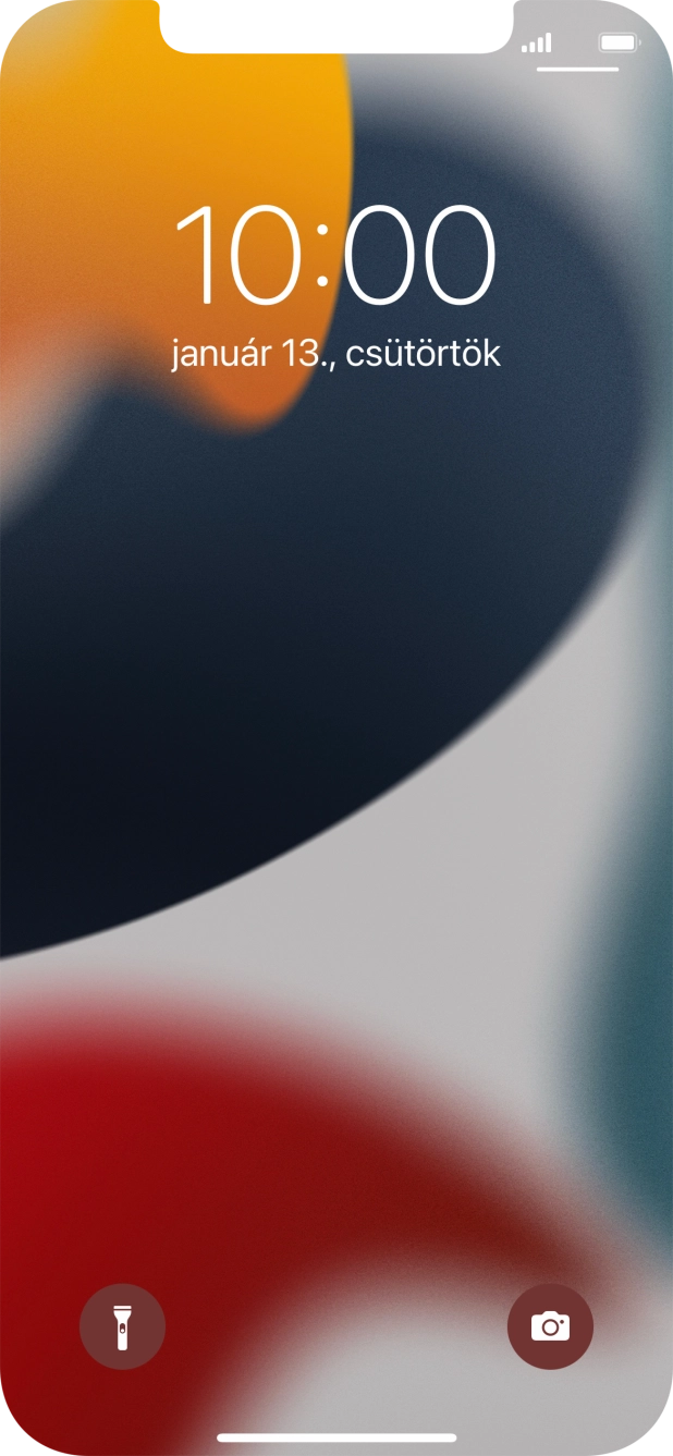 Húzd az ujjad felfelé a kijelző aljáról. Húzd az ujjad felfelé a kijelző aljáról.