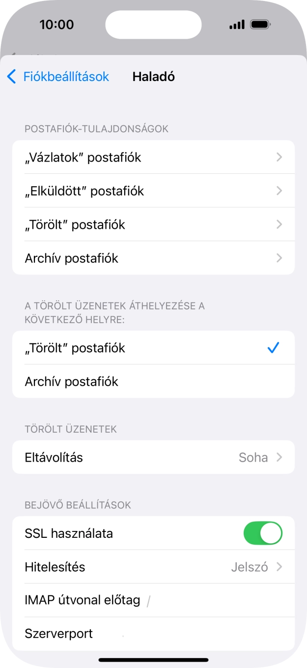 Válaszd a Hitelesítés lehetőséget.