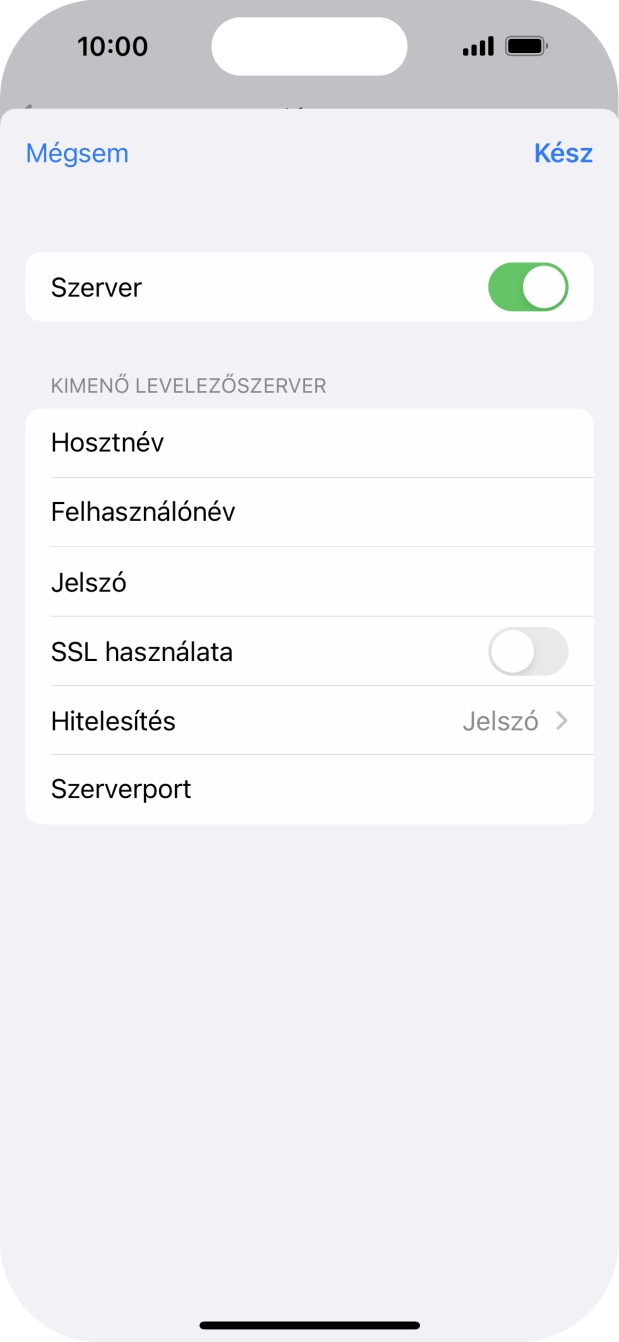 Válaszd a Hitelesítés lehetőséget.