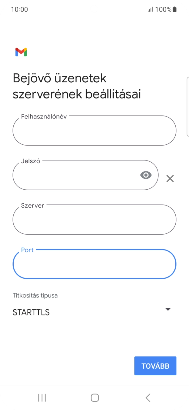 Nyisd le a „Titkosítás típusa” alatt legördülő menüt.