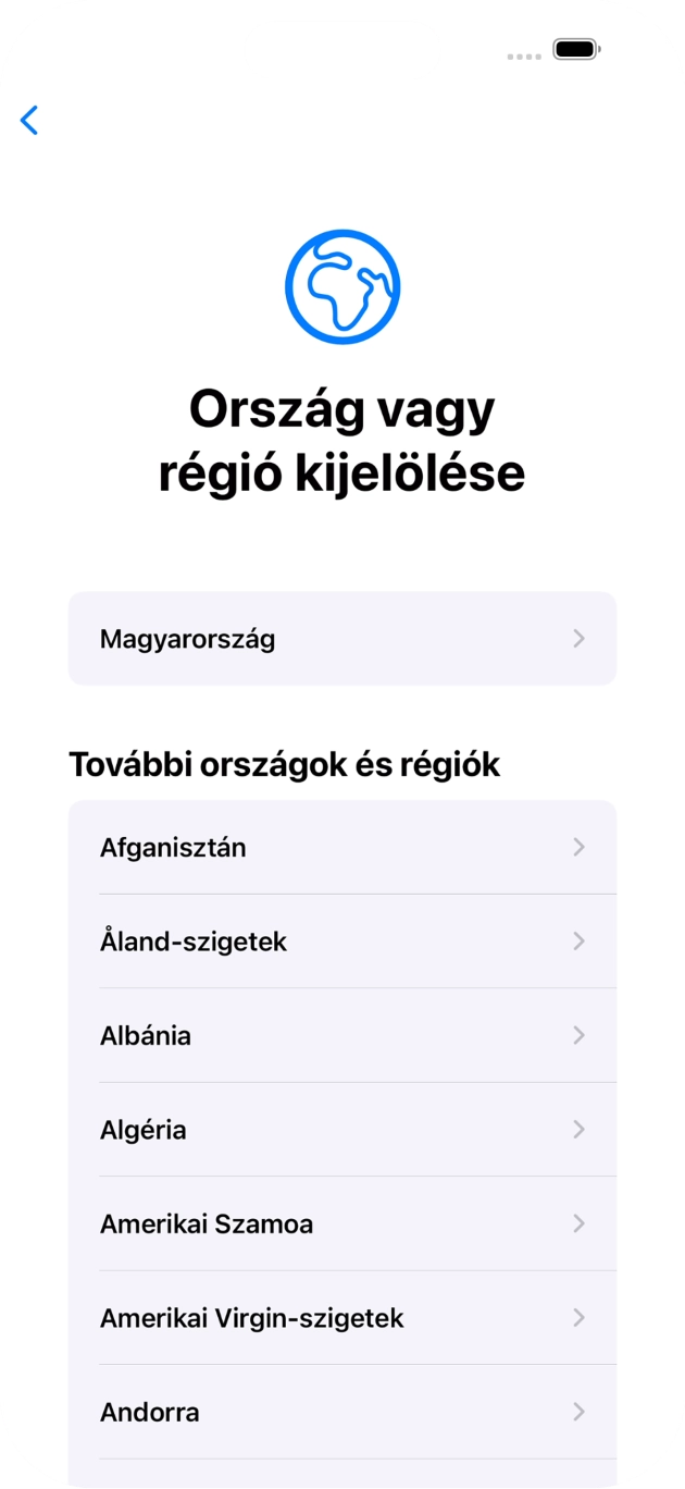 Válaszd ki a kívánt országot vagy régiót. Válaszd ki a kívánt országot vagy régiót.