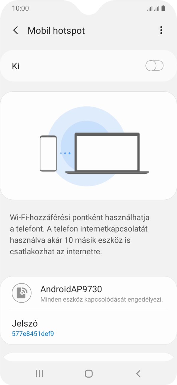 Kattints a menü ikonra.