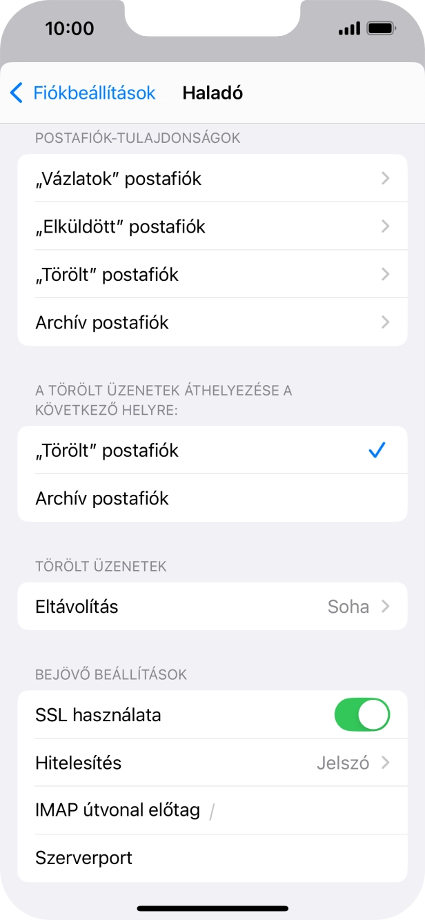 Válaszd a Hitelesítés lehetőséget.