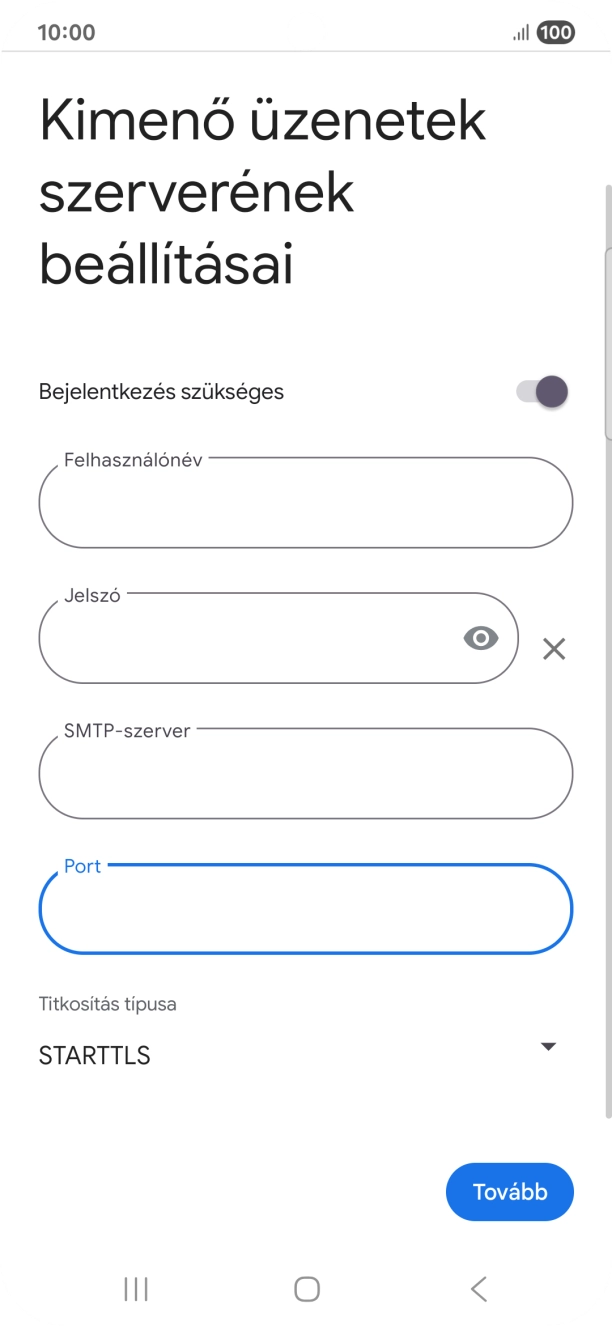Nyisd le a „Titkosítás típusa” alatt legördülő menüt.