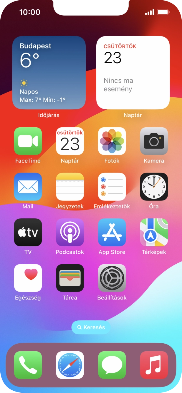 Válaszd a Beállítások lehetőséget.