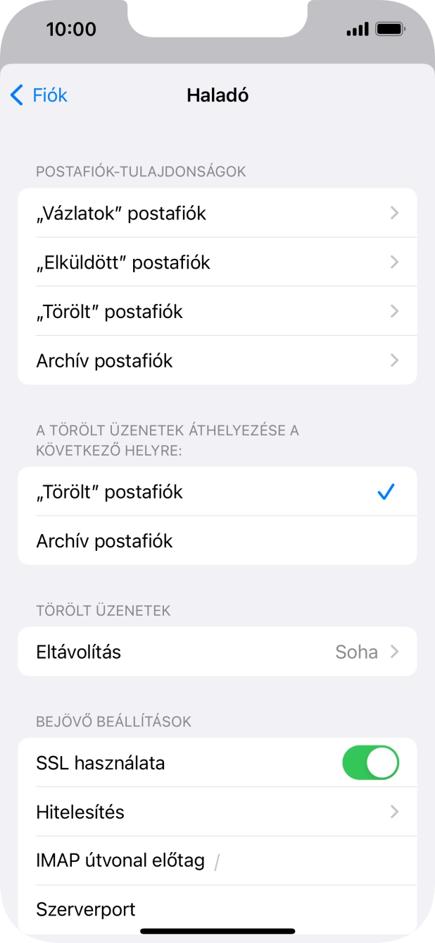 Válaszd a Hitelesítés lehetőséget.