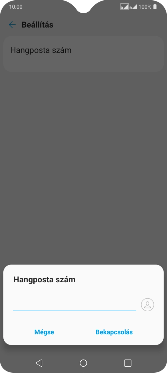 Írd be azt, hogy +36709090999, és válaszd a Bekapcsolás lehetőséget.