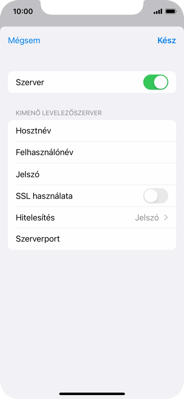 Válaszd a Hitelesítés lehetőséget.