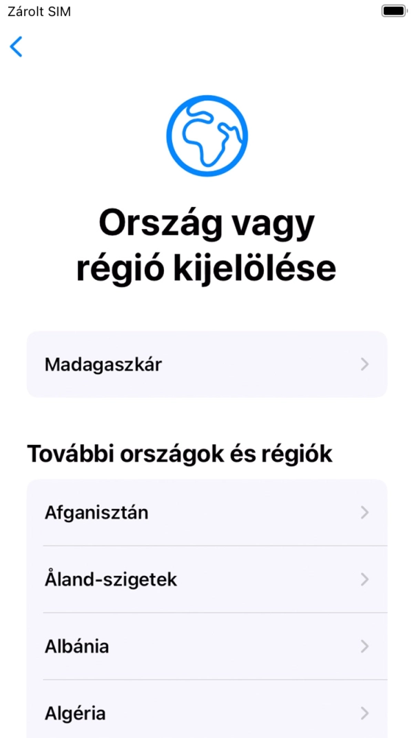 Válaszd ki a kívánt országot vagy régiót.