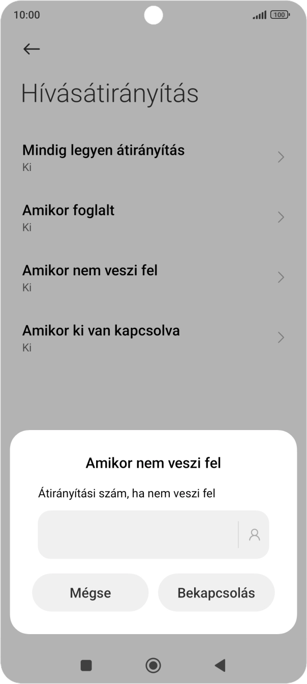 Írd be azt, hogy +36709090999, és válaszd a Bekapcsolás lehetőséget. Írd be azt, hogy +36709090999, és válaszd a Bekapcsolás lehetőséget.