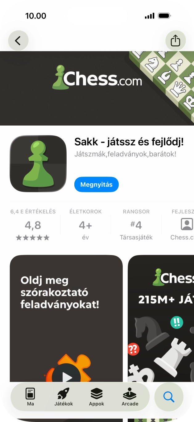 Húzd az ujjad felfelé a kijelző aljáról, hogy visszatérj a kezdőképernyőhöz.