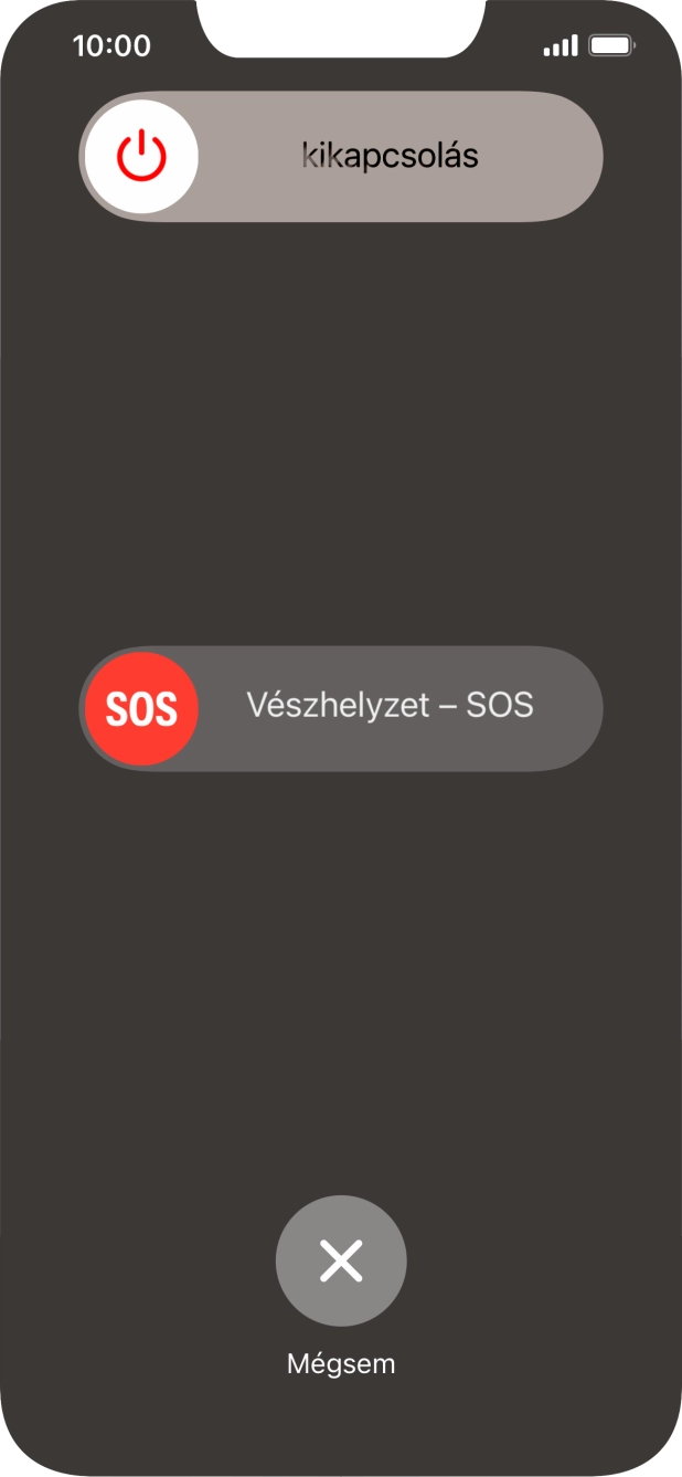 Kattints a kikapcsolás ikonra, és húzd az ikont jobbra. Kattints a kikapcsolás ikonra, és húzd az ikont jobbra.