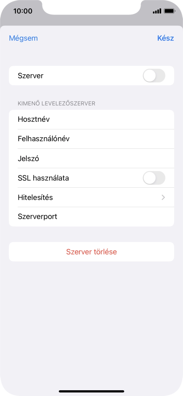 Válaszd a Hitelesítés lehetőséget.