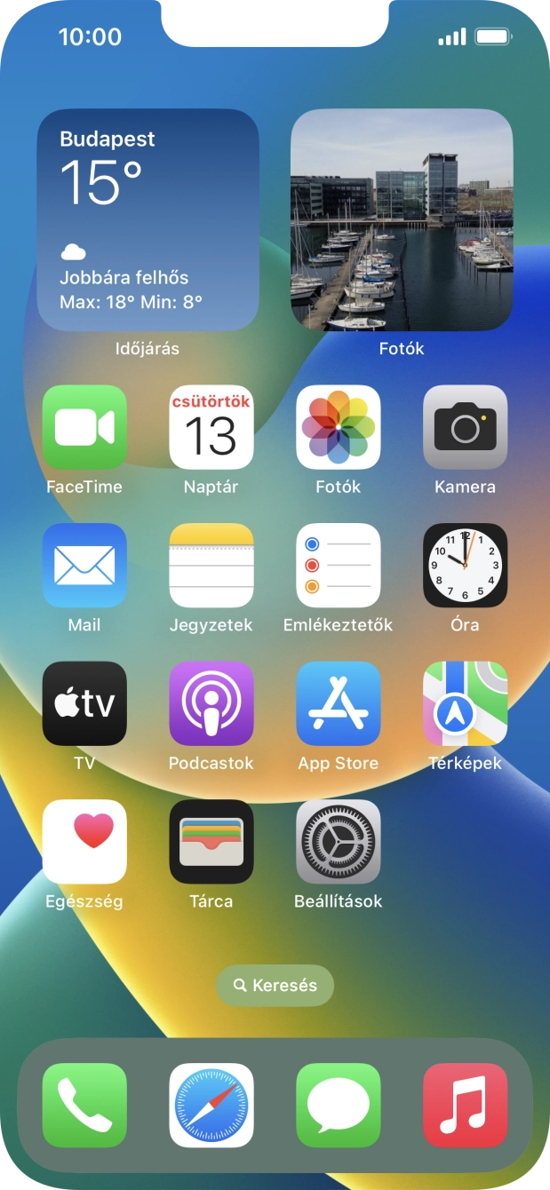 Válaszd a Beállítások lehetőséget. Válaszd a Beállítások lehetőséget.