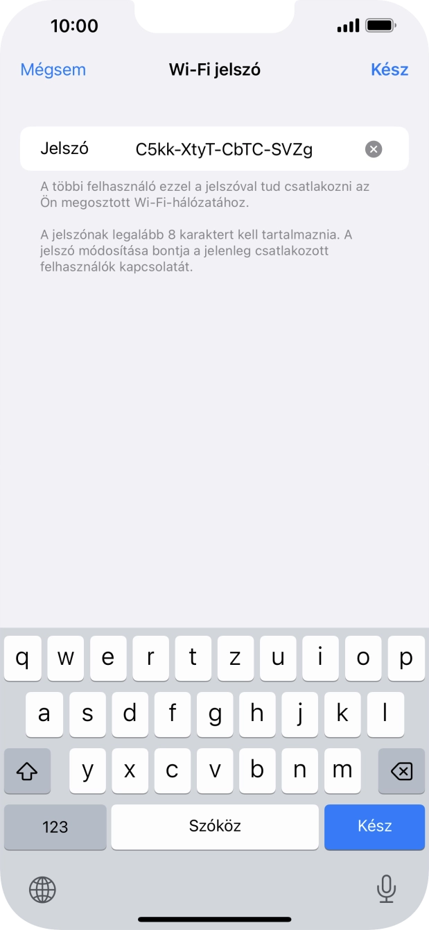Válaszd a Kész lehetőséget.