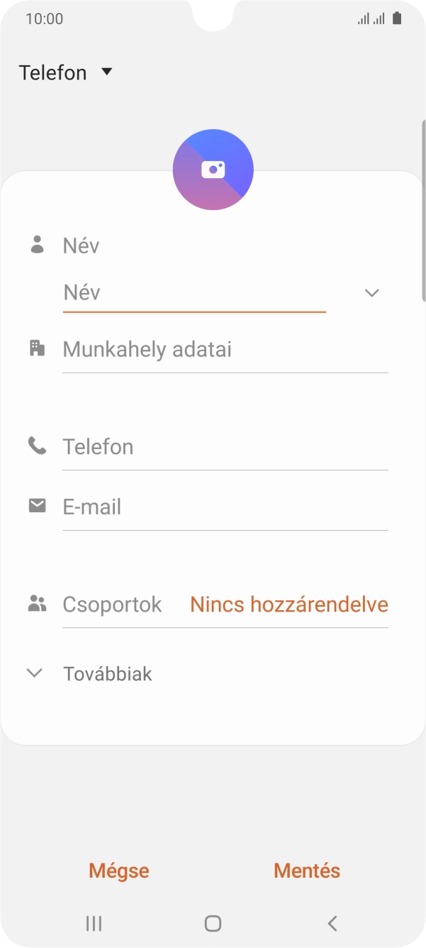 Nyisd le a névjegyzéknél legördülő menüt. Nyisd le a névjegyzéknél legördülő menüt.