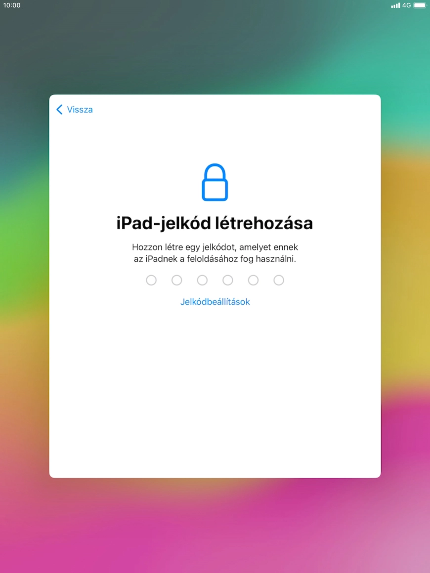 Válaszd a Jelkódbeállítások lehetőséget. Válaszd a Jelkódbeállítások lehetőséget.