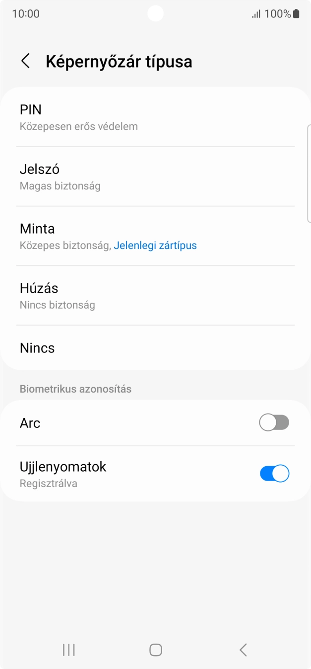 Válaszd a Nincs lehetőséget. Válaszd a Nincs lehetőséget.