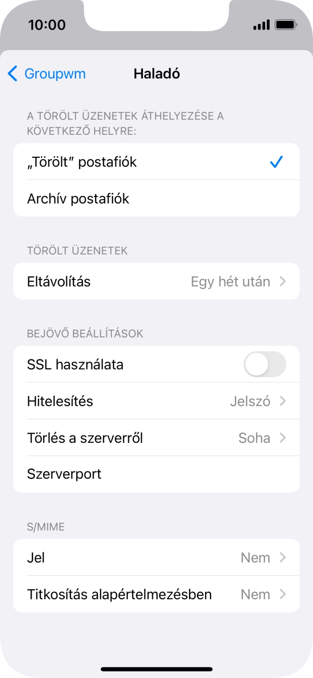 Válaszd a Hitelesítés lehetőséget.