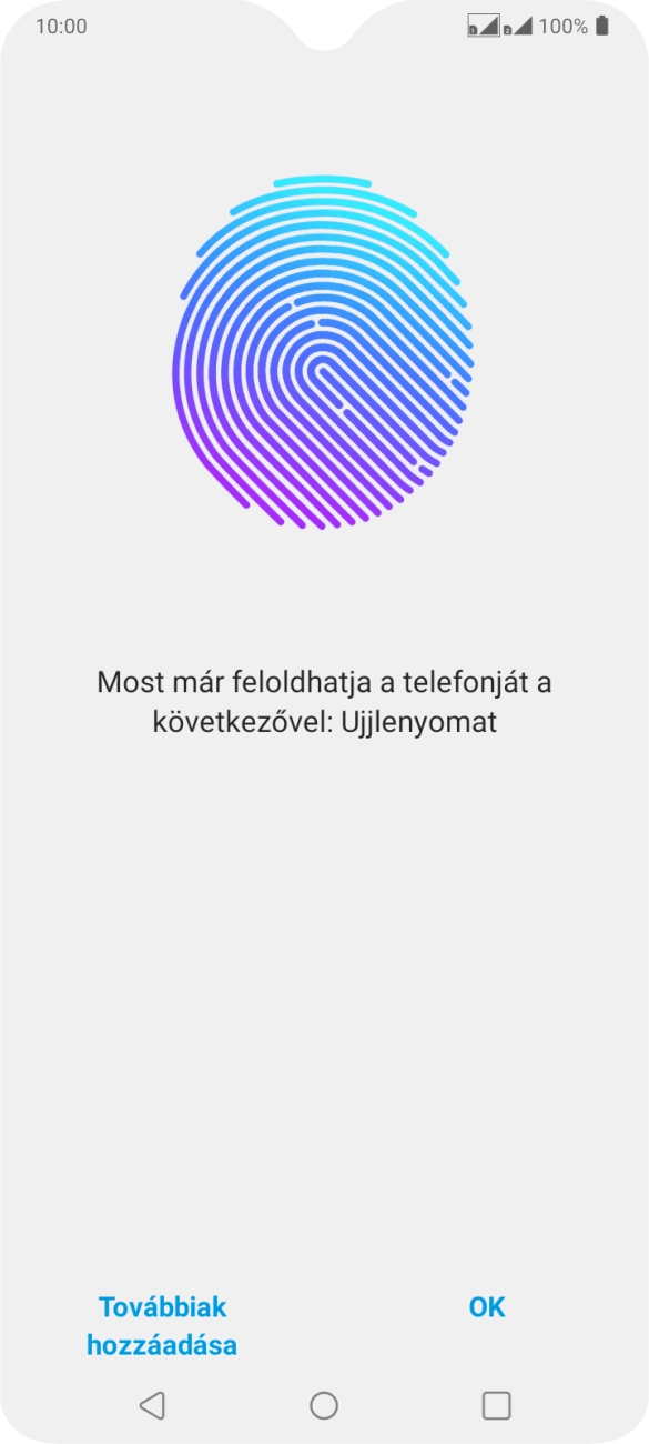 Válaszd az OK lehetőséget. Válaszd az OK lehetőséget.