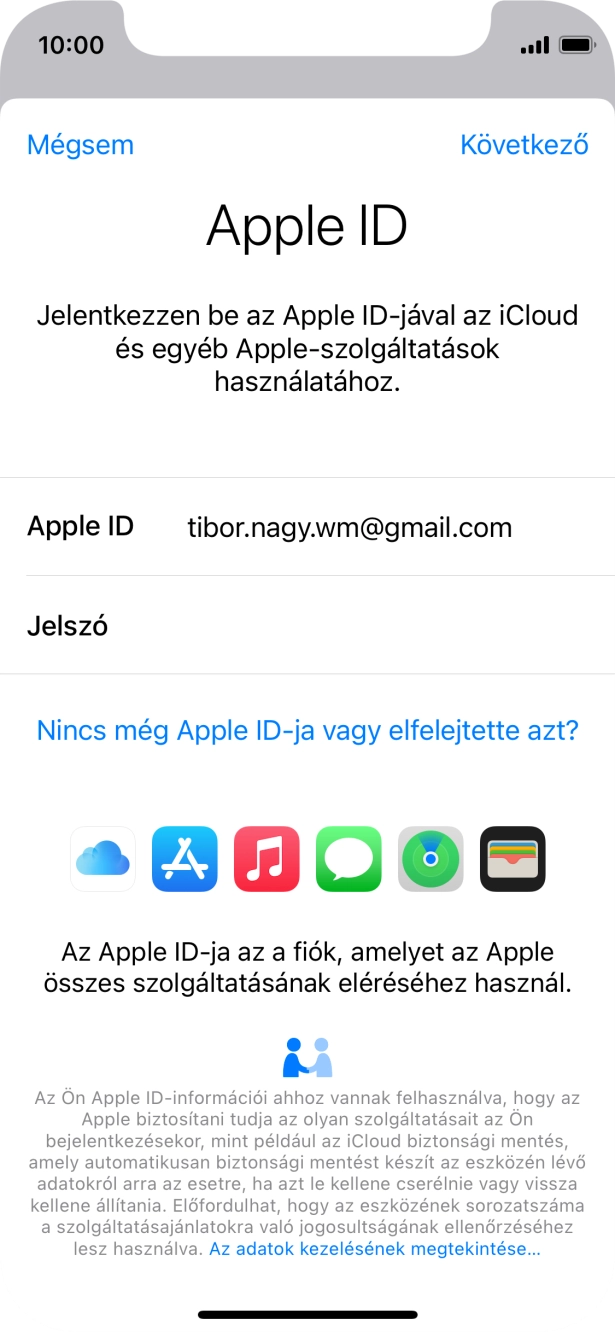 Válaszd a Következő lehetőséget.
