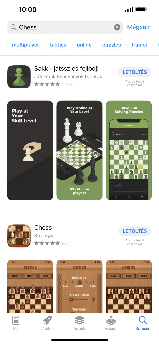 Kattints a kívánt alkalmazásra. Kattints a kívánt alkalmazásra.