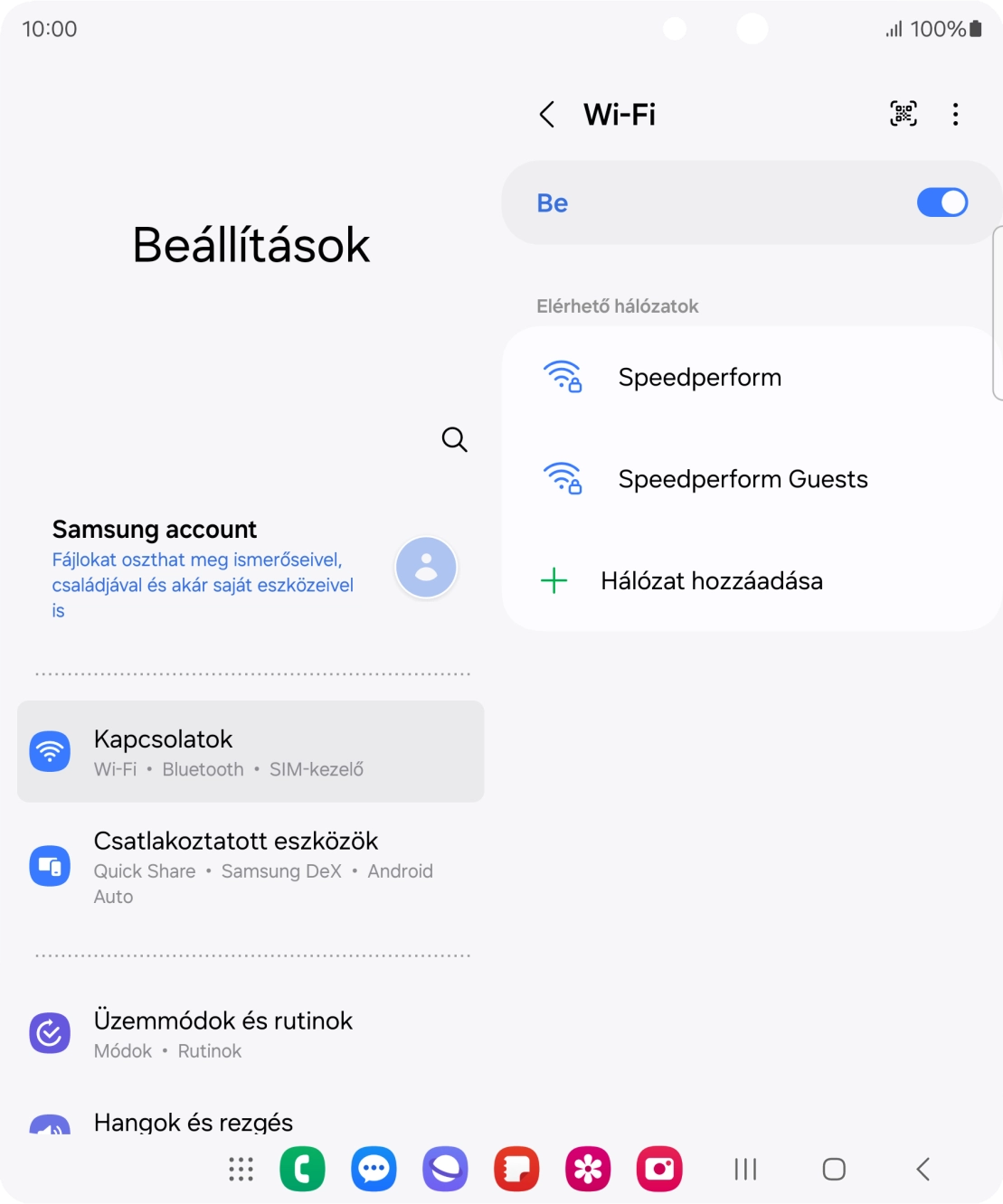 Válaszd ki a kívánt Wi-Fi hálózatot.