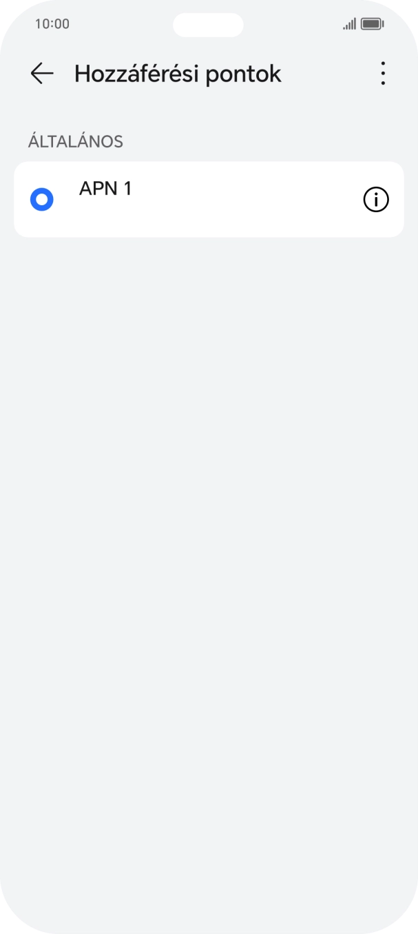 Kattints a menü ikonra.