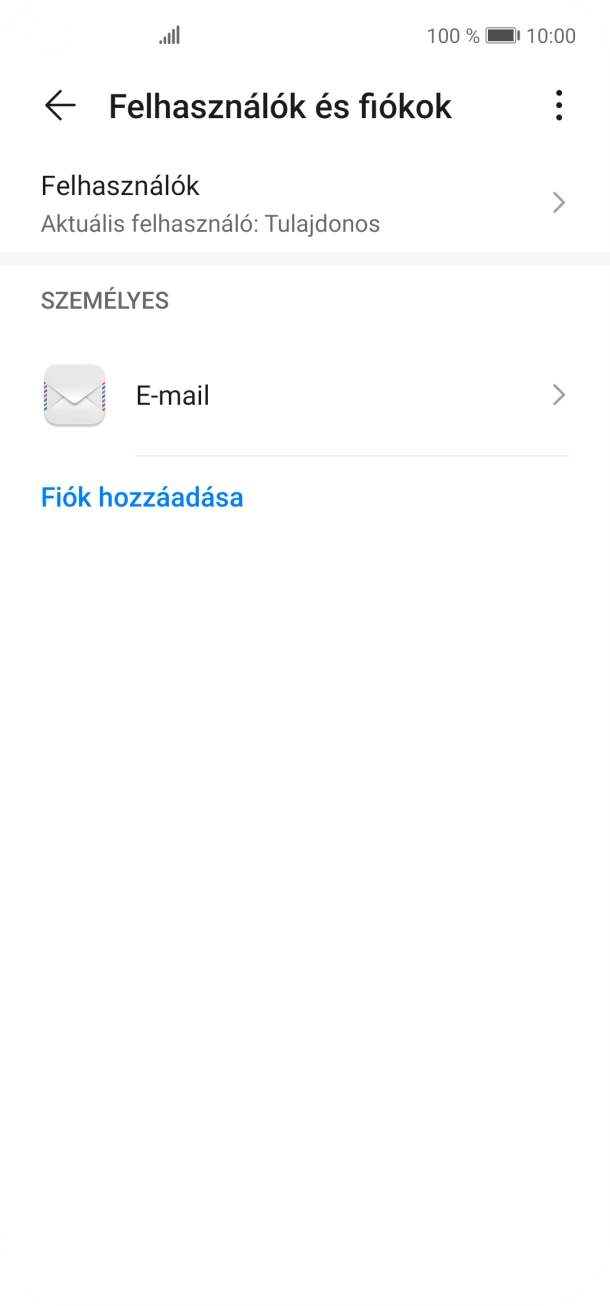 Húzd az ujjad felfelé a kijelző aljáról, hogy visszatérj a kezdőképernyőhöz.