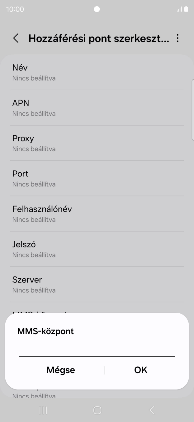 Írd be azt, hogy http://mms.one.hu/servlets/mms, és válaszd az OK lehetőséget.