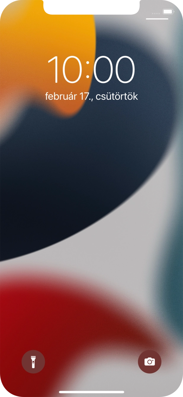 Húzd az ujjad felfelé a kijelző aljáról.