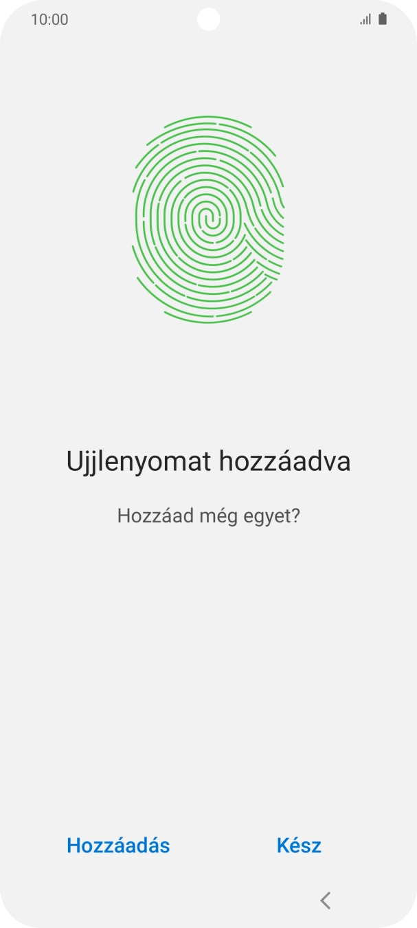 Válaszd a Kész lehetőséget.