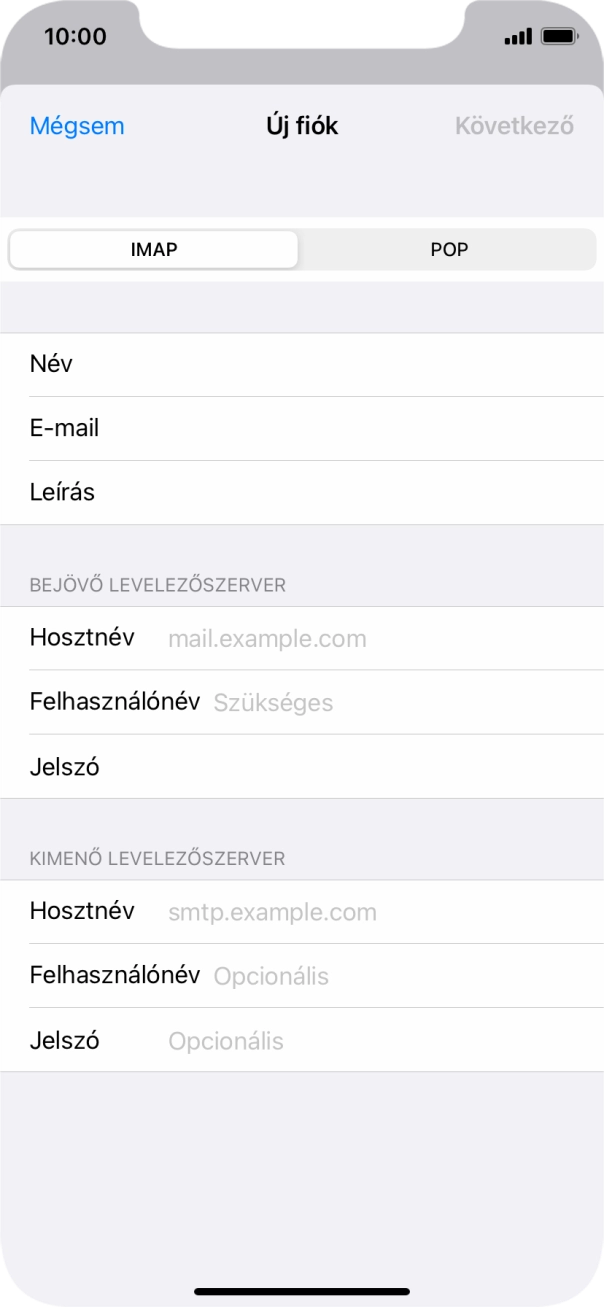 Válaszd a POP lehetőséget.