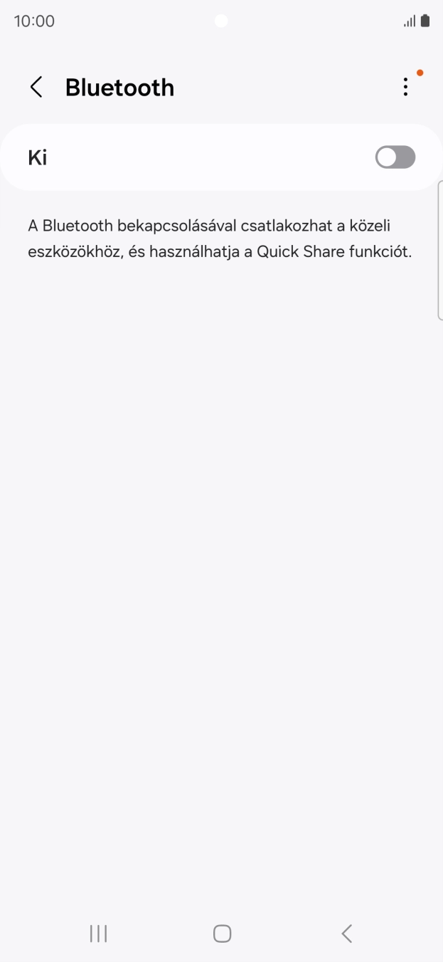 Kattints a csúszkára a funkció bekapcsolásához.