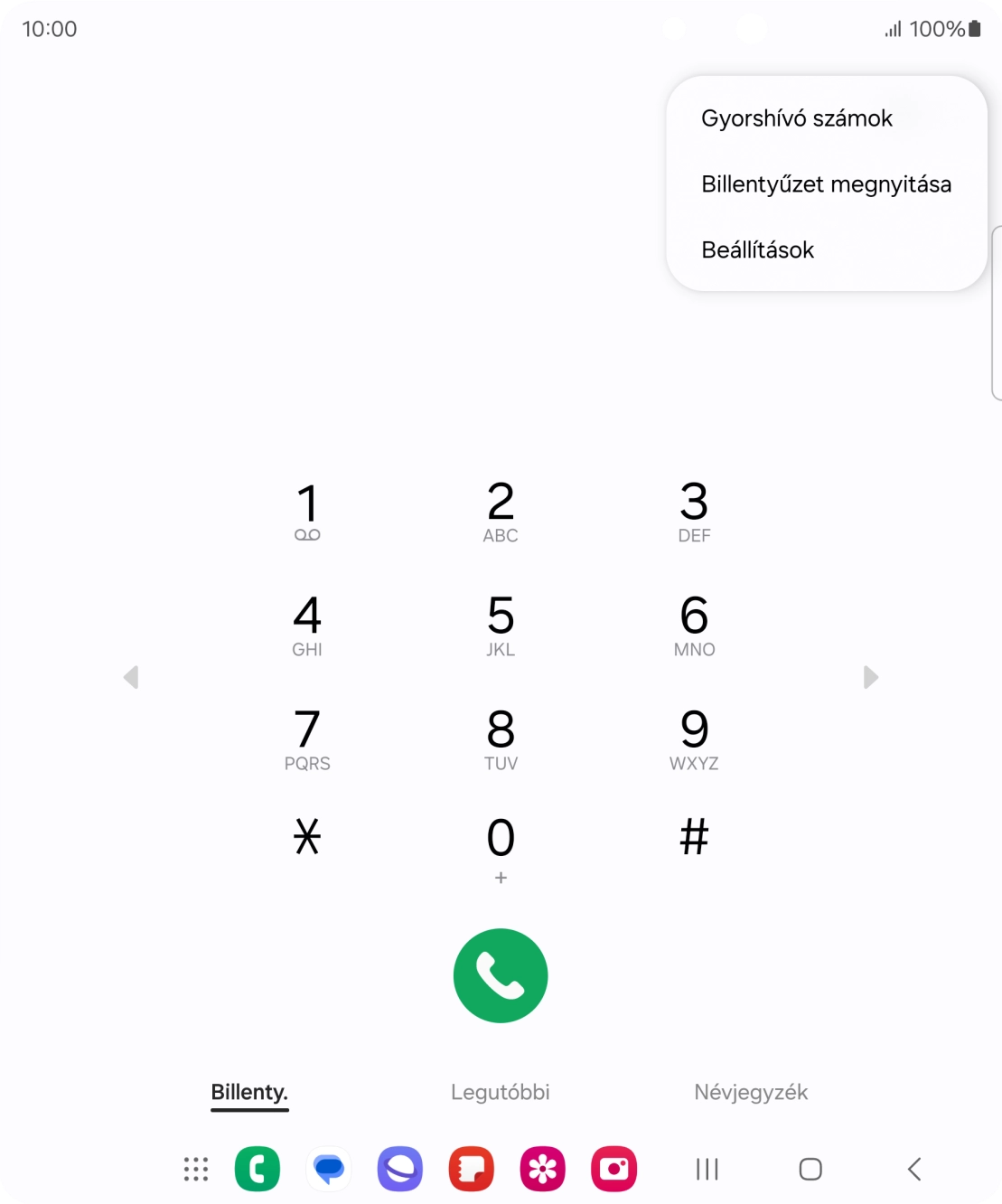 Válaszd a Beállítások lehetőséget.