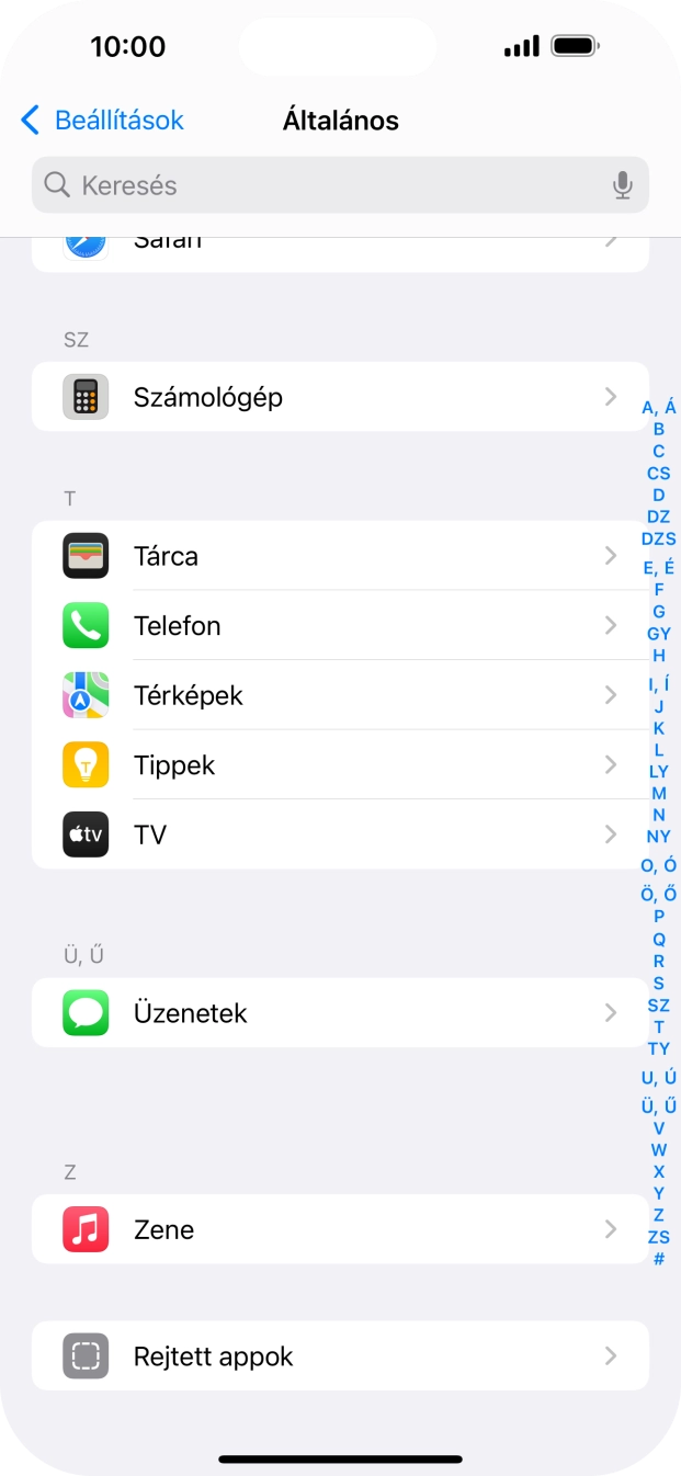 Válaszd a Telefon lehetőséget.