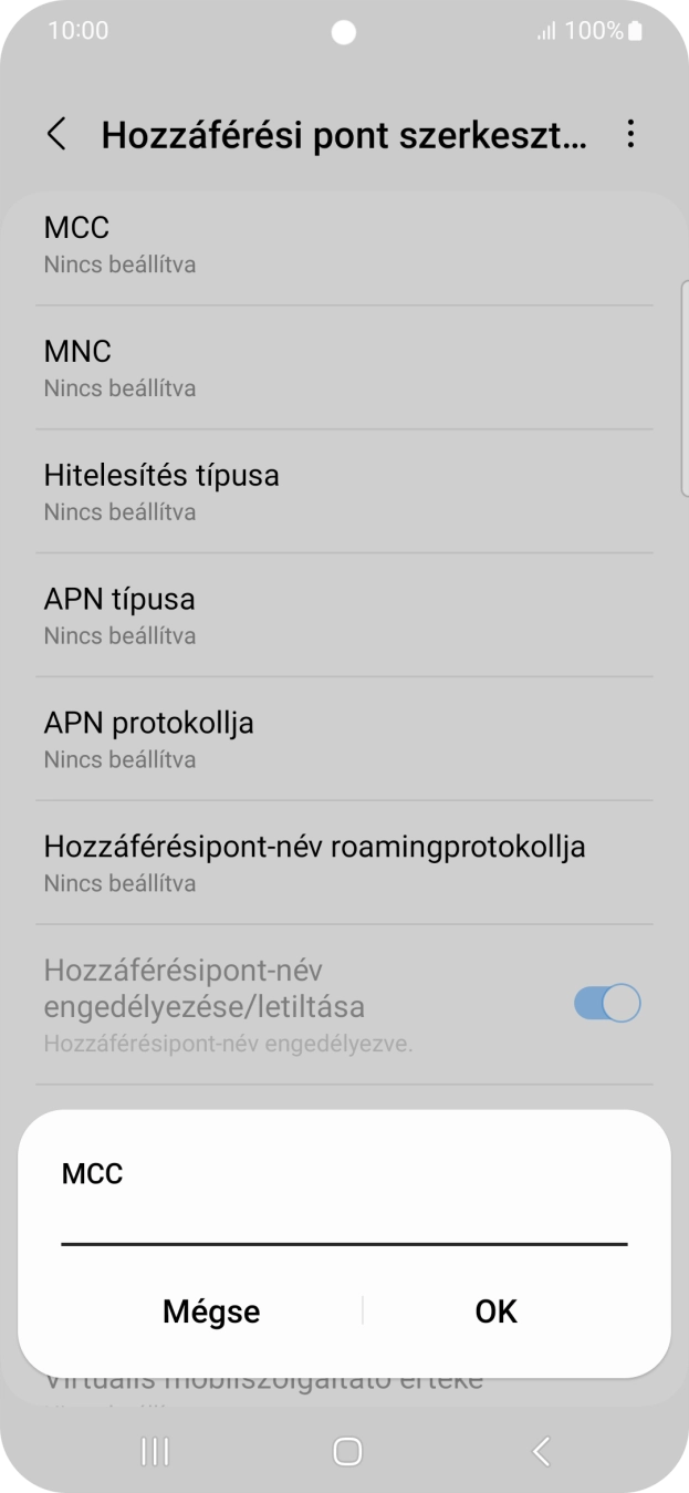 Írd be azt, hogy 216, és válaszd az OK lehetőséget.