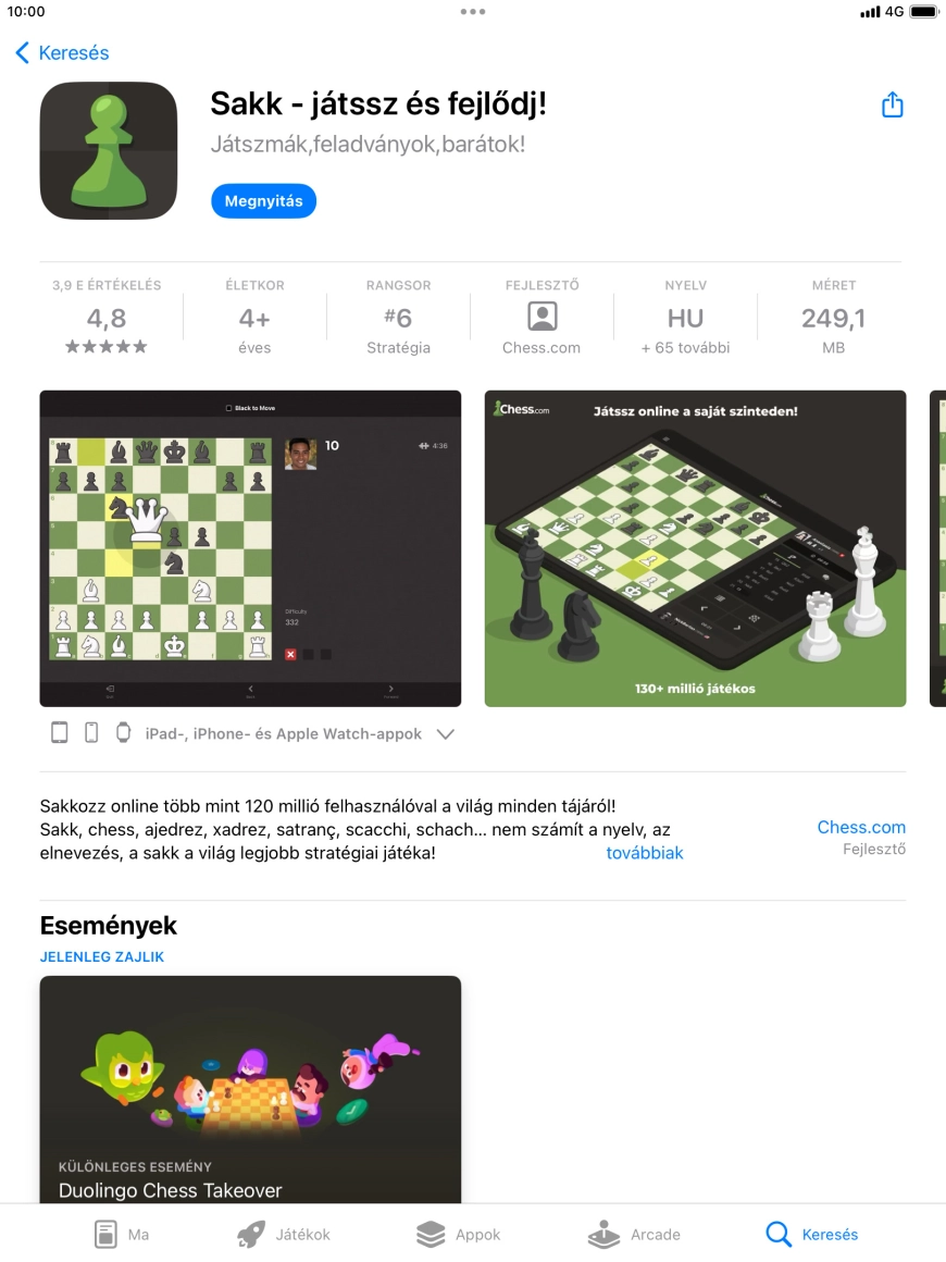 A befejezéshez, és ahhoz, hogy visszatérhess a főképernyőhöz, nyomd meg a főgombot.