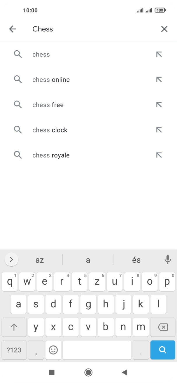 Írd be a keresett alkalmazás nevét vagy kategóriáját, és kattints a keresés ikonra. Írd be a keresett alkalmazás nevét vagy kategóriáját, és kattints a keresés ikonra.