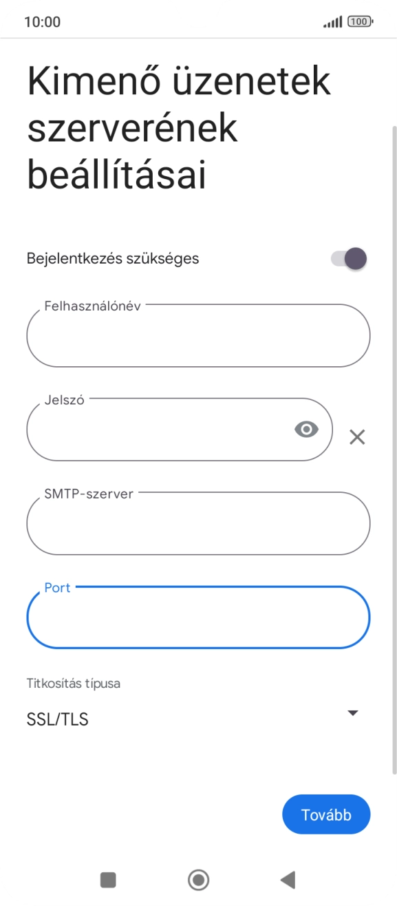 Válaszd a Tovább lehetőséget.