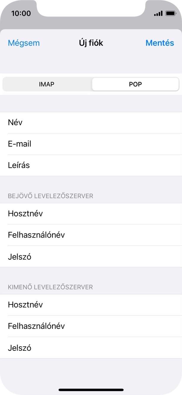 Válaszd a Mentés lehetőséget. Beállította a rendszer az e-mail-fiókodat. Amennyiben további beállításokat kívánsz alkalmazni a bejövő és kimenő szerverhez, az alábbi lépésekkel folytasd.