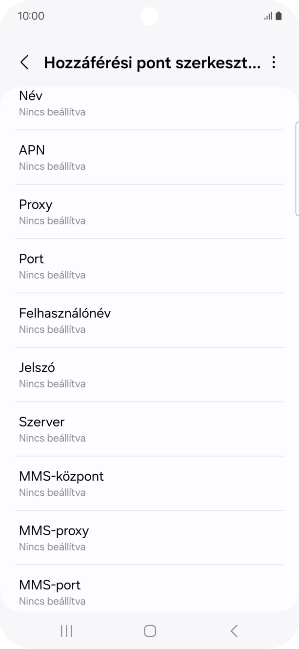 Válaszd a Név lehetőséget.