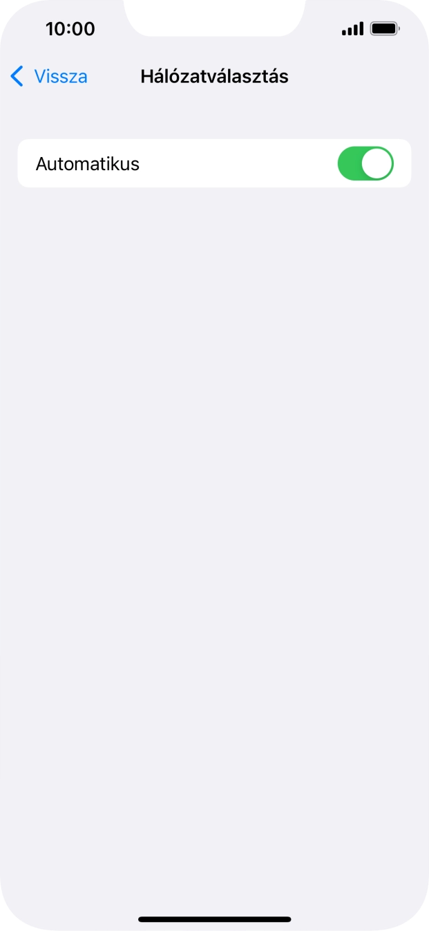 Kattints az „Automatikus” melletti csúszkára a funkció automatikus választásának be- vagy kikapcsolásához.