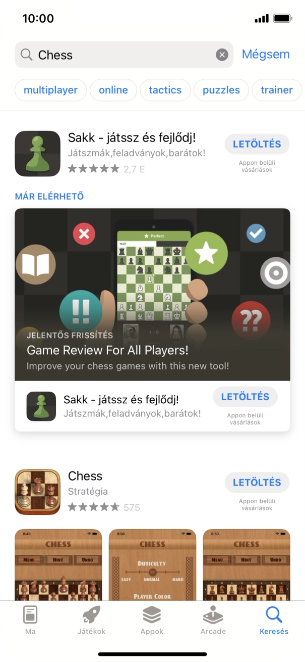 Kattints a kívánt alkalmazásra. Kattints a kívánt alkalmazásra.